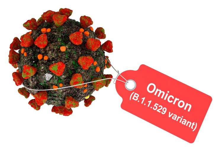 Ilustrasi varian Omicron (B.1.1.529). Dokter di Afrika Selatan yang pertama kali menyadari ada varian baru Covid-19 mengatakan, gejala varian Omicron sangat ringan seperti infeksi virus umumnya. Nama untuk varian Omicron, diambil WHO dari huruf ke-15 dalam alfabet Yunani.
