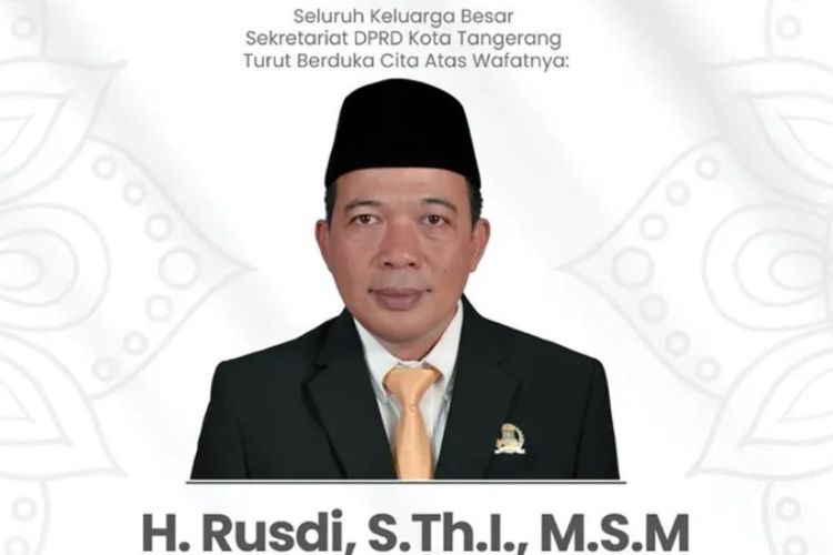 Ketua DPRD Kota Tangerang Rusdi Meninggal
