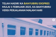 KAI Hadirkan KA Banyubiru Ekspres per 1 Februari 2025, Rute Solo Balapan-Semarang Tawang PP