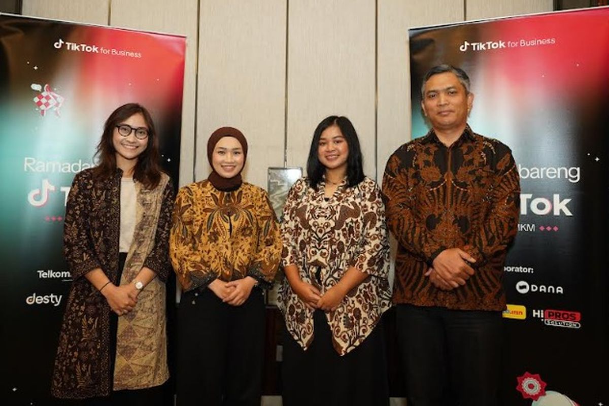 Para narasumber di Media Briefing Ramadan Bareng TikTok untuk UMKM