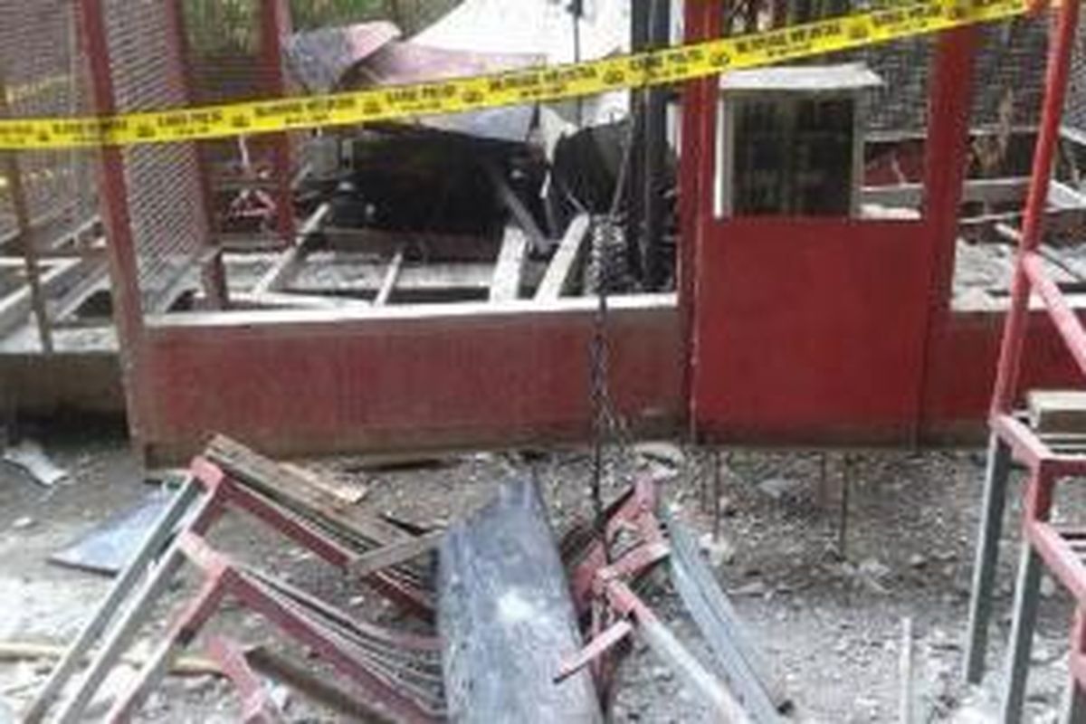 Lift jatuh dari Lantai 23 di SCBD, Jakarta Selatan, 2 pekerja tewas, Jumat (26/9/2014)