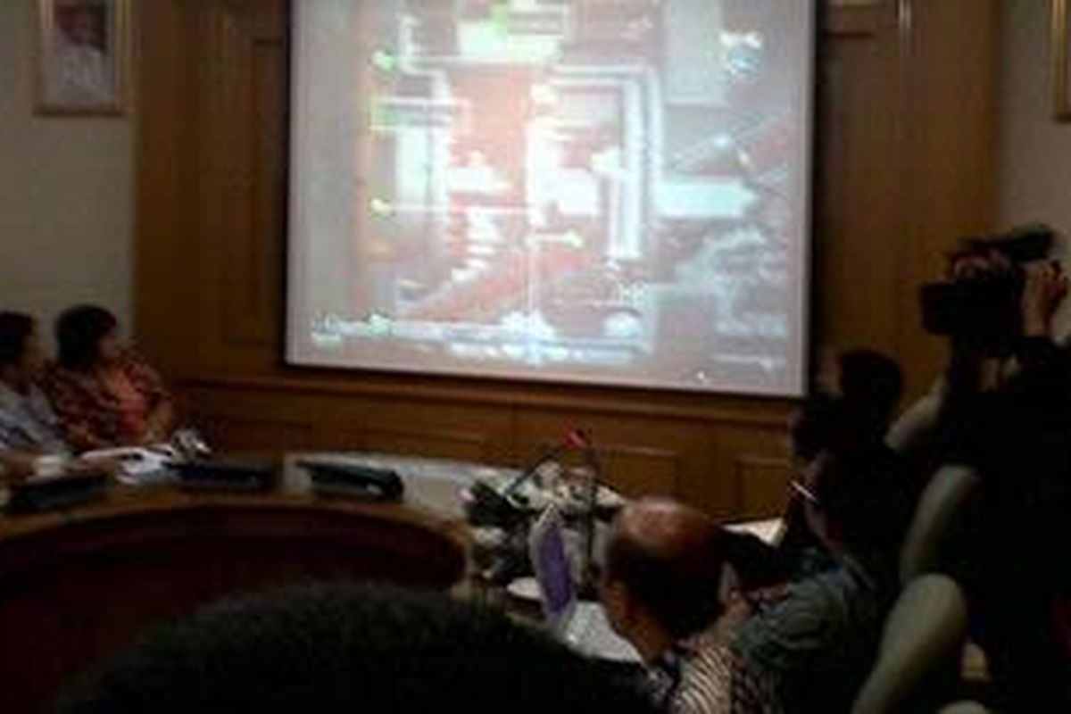 Pemaparan Deep Tunnel atau Terowongan Multifungsi, di Balaikota Jakarta, Kamis (3/1/2013).