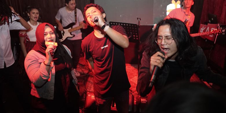 Kontes Adu Singing bikin pecah suasana Kilo Lounge, Gunawarman, Jakarta Selatan, Kamis (19/12/2019) lalu.