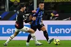 HT Inter Vs Milan 1-0, Tandukan Lautaro Martinez Lukai 