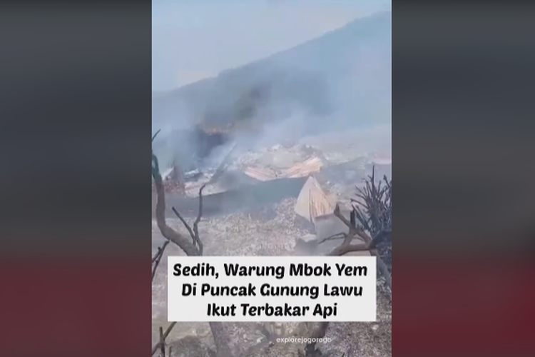 Foto Ramai Soal Warung Mbok Yem Disebut Ikut Terbakar Dalam Karhutla Gunung Lawu Bagaimana