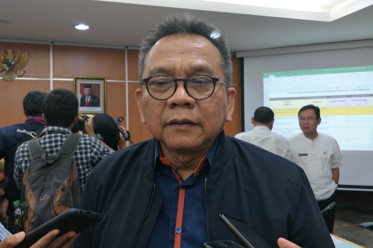 Wakil Ketua DPRD DKI Jakarta Mohamad Taufik di Gedung DPRD DKI Jakarta, Jumat (1/11/2019).