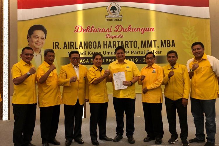 32 DPD II Partai Golkar di Jawa Tengah mendukung Airlangga Hartarto untuk kembali memimpin Partai Golkar pada periode 2019-2024