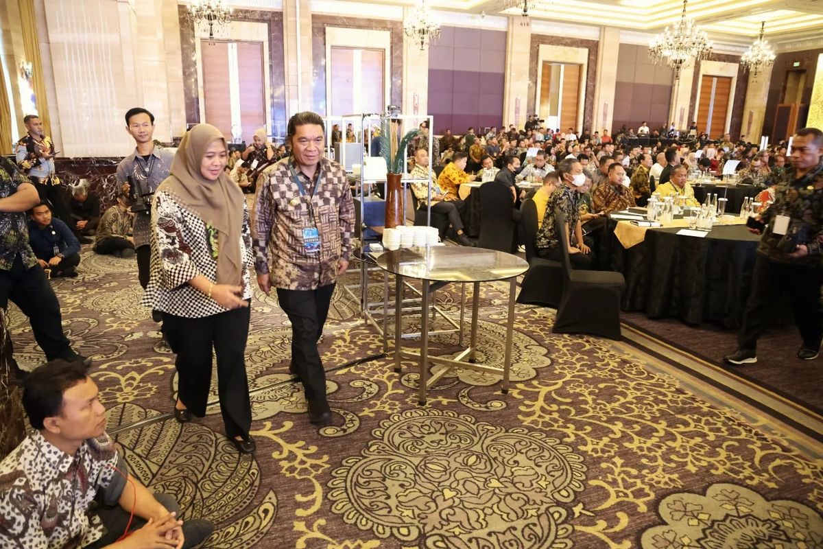  Penjabat (Pj) Gubernur Banten Al Muktabar hadiri Rapat Koordinasi Nasional (Rakornas) Ibu Kota Nusantara (IKN) di Hotel Indonesia Kempinski Jakarta, Kamis (14/3/2024).
