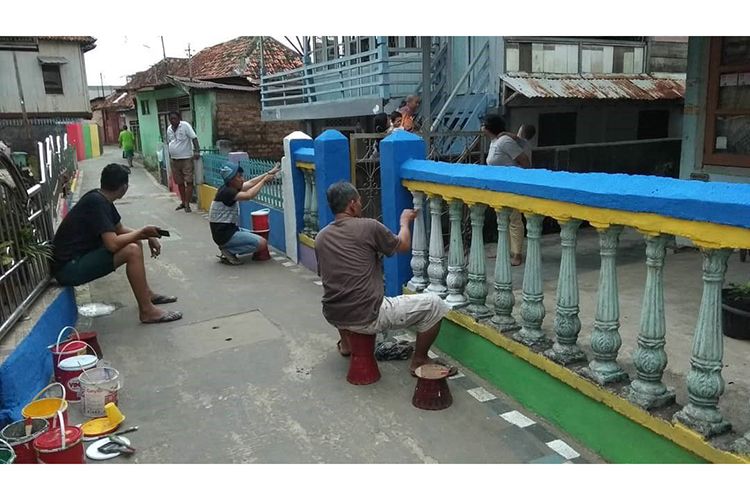 Kampung Kreasi Lorong Mari membentuk kampung tematik di beberapa titik.