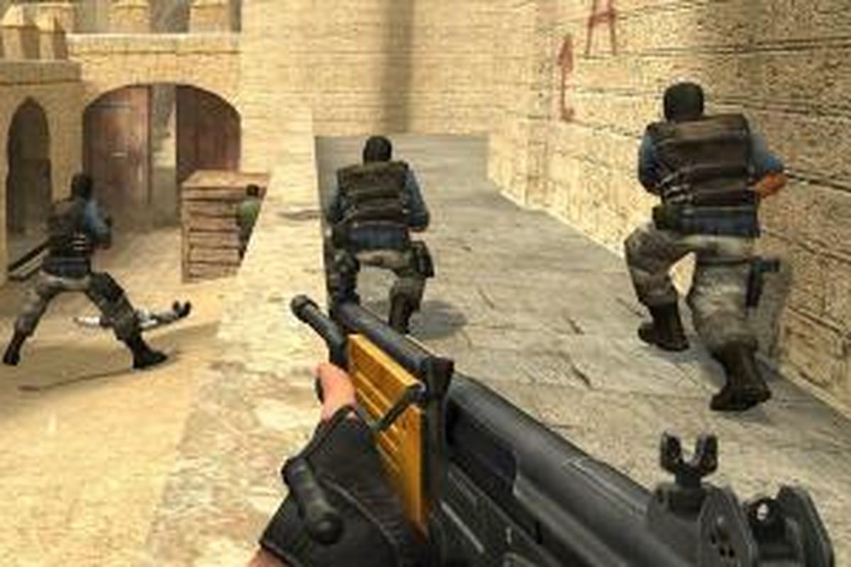 Game perang Counter Strike.