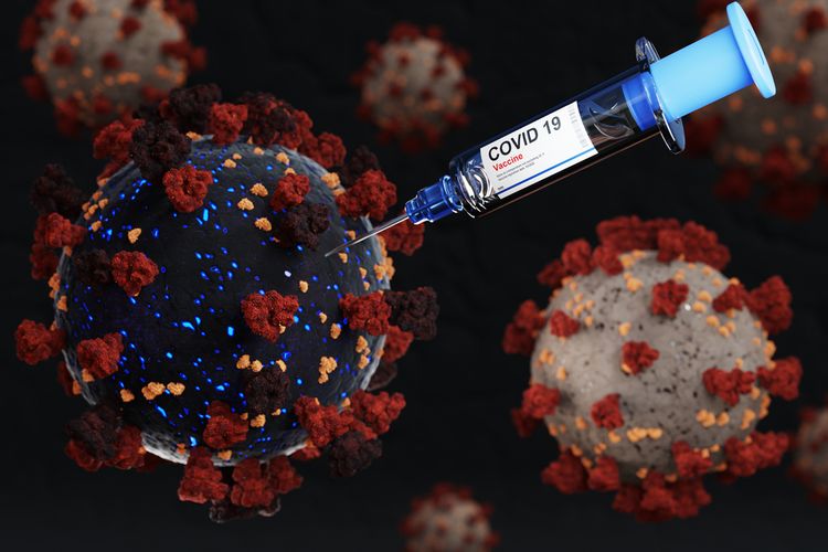 Ilustrasi efektivitas vaksin Covid-19 terhadap varian Delta menurun menjadi 66 persen. Peneliti studi baru tetap sarankan pentingnya vaksinasi Covid-19.