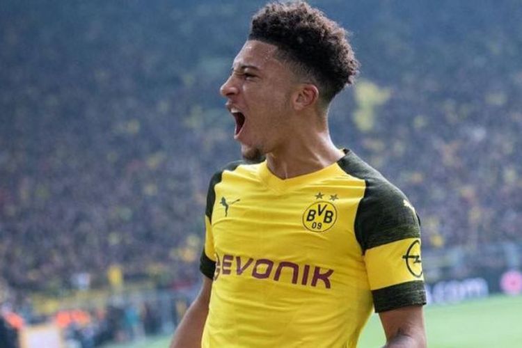 Striker Borussia Dortmund, Jadon Sancho.
