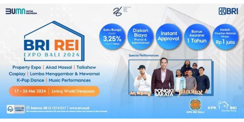 Gandeng REI, BRI Berikan Promo KPR di Acara BRI REI Expo Bali 2024