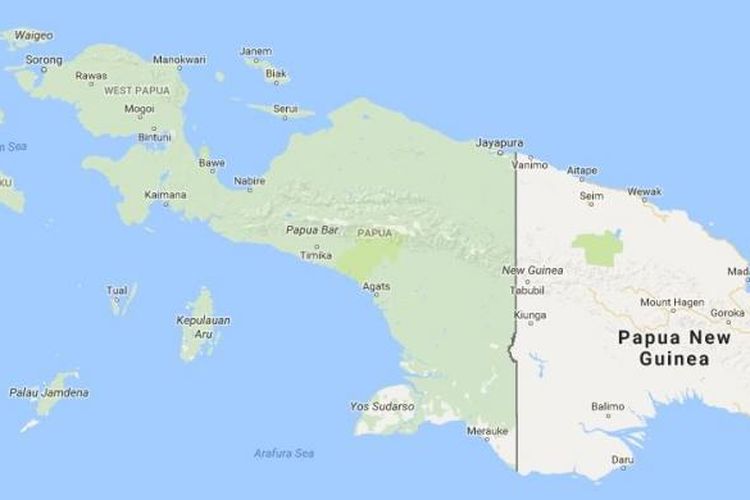 Peta Papua dan Papua Barat