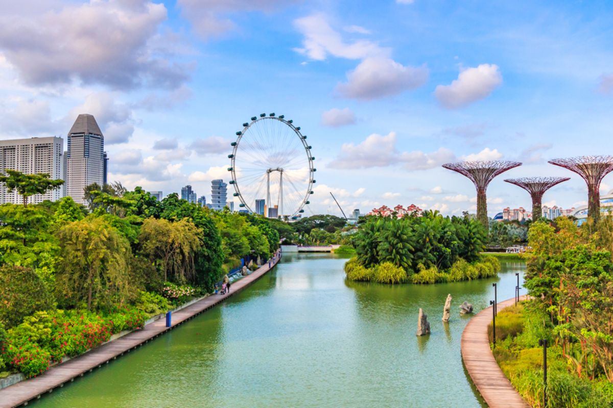 Supertrees di Garden by The Bays, Singapura.