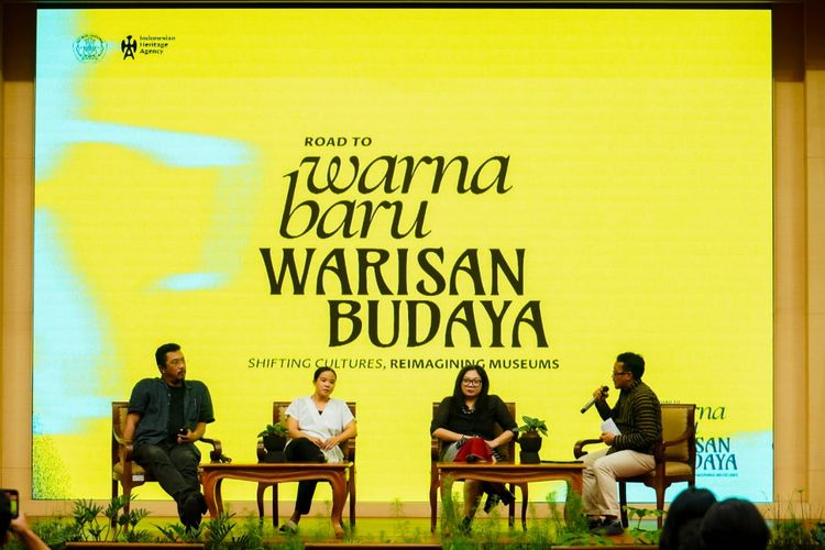 Museum dan Cagar Budaya menggelar Ruang Wicara bertajuk Mereka Ulang Warisan Sejarah dalam Relevansi Masa Kini di Gedung Kemendikbudristek, Jakarta (14/12/2023).
