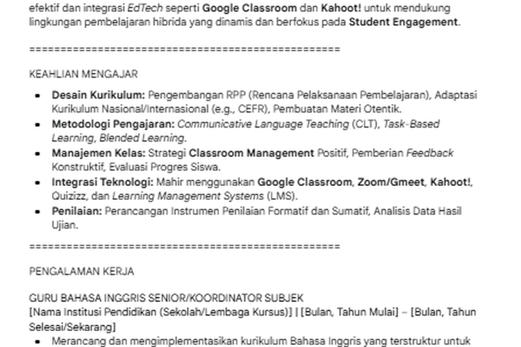 Hasil CV generated AI Teacher Educator (1)
