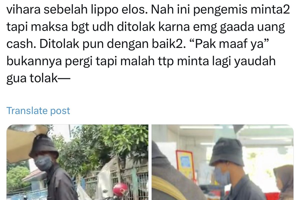 Pengemis di Bogor Bicara Kasar Saat Tak Diberi Uang, Terciduk Top Up di Minimarket