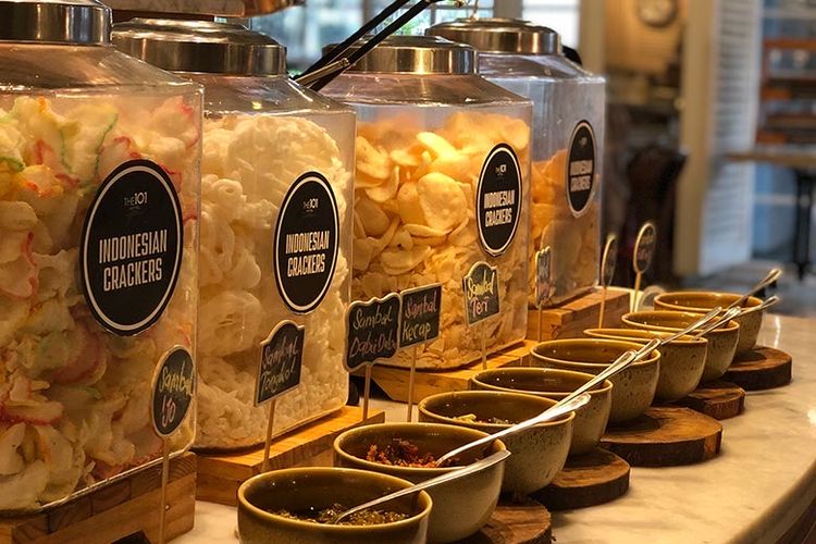 Ilustrasi makanan di hotel.