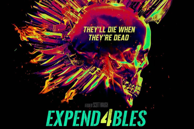 Poster resmi film Expend4bles (The Expendables 4), diambil langsung dari laman @expendables. 
