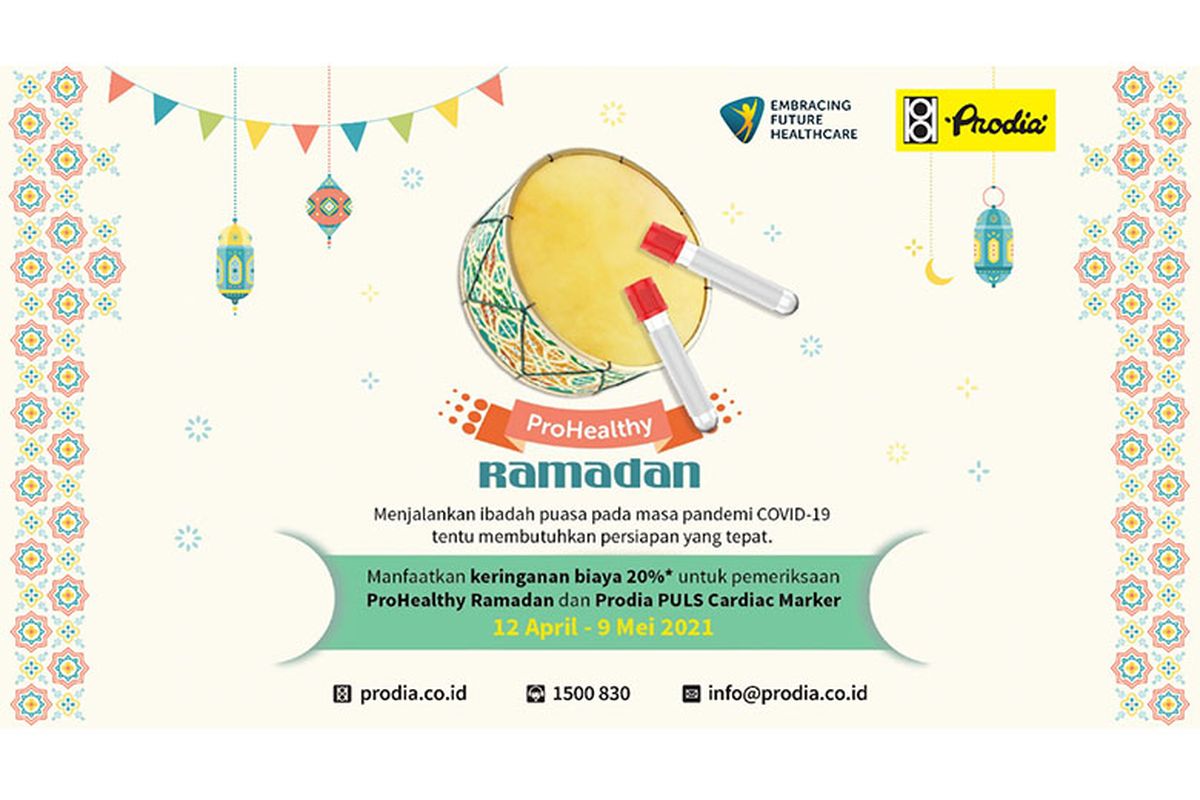 Pemeriksaan kesehatan ProHealthy Ramadan Prodia membantu mengetahui kondisi kesehatan secara umum.