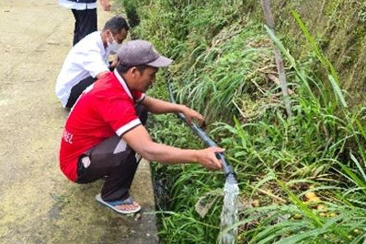 Kementan merealisasikan pengadaan irigasi perpompaan untuk Kelompok Tani Ngudi Lestari di Desa Genikan, Kecamatan Ngablak, Kabupaten Magelang, Jateng.