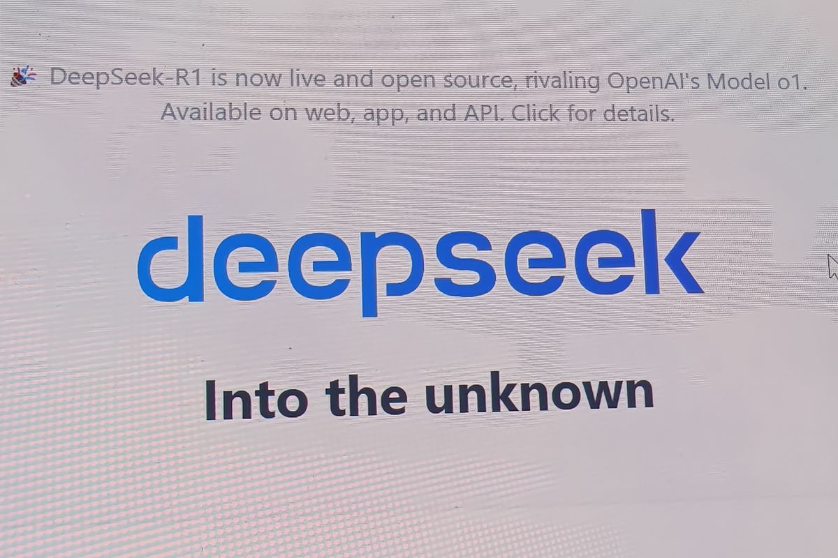 Ilustrasi DeepSeek AI.