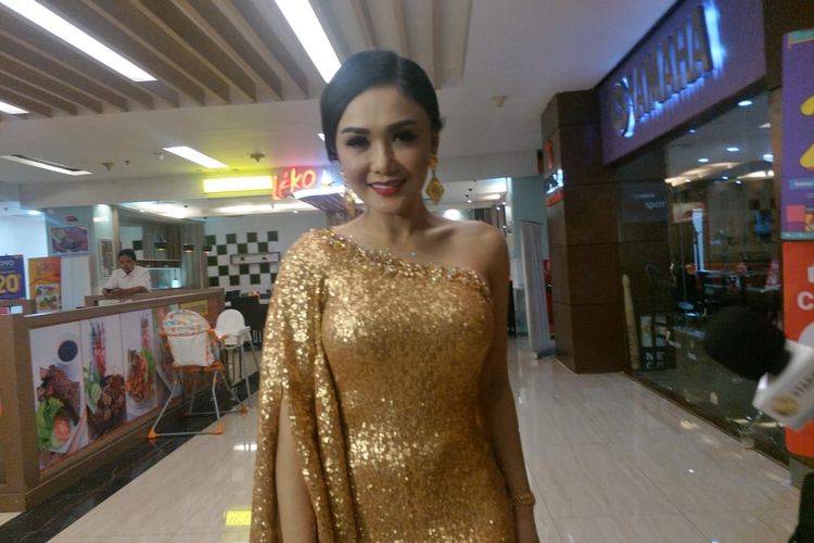 Yuni Sharah saat ditemui usai mengisi sebuah acara di Ciputra Mall, Jakarta Barat, Rabu (15/1/2020).