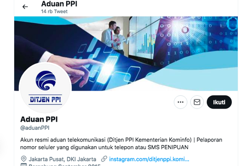 Simak, Ini Cara Laporkan Telepon atau SMS Spam via Twitter @AduanPPI