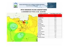 Data BMKG Tunjukkan Ekstremnya Hujan Jakarta Senin Kemarin