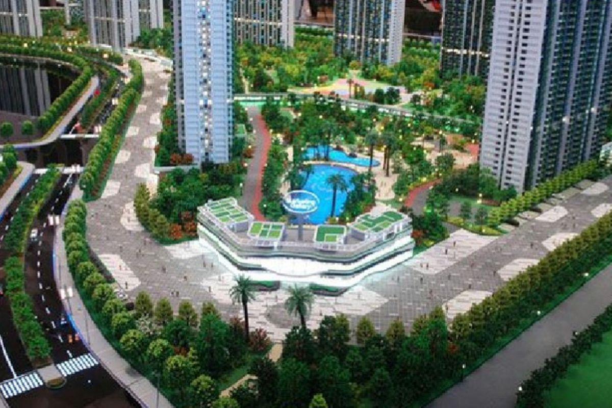 Kawasan apartemen Sky House BSD+.