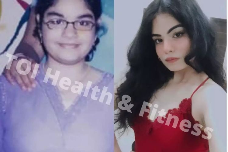 Transformasi berat badan Sherry Sharma.