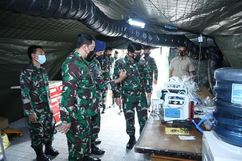 Panglima TNI Cek Kesiapan Rumah Sakit Lapangan untuk Pasien Covid-19