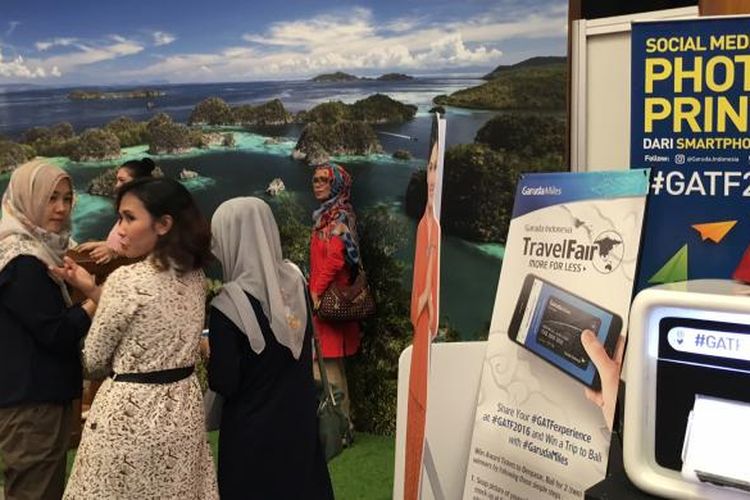 Photo booth di Garuda Indonesia Travel Fair (GATF) 2016.