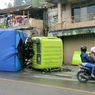 Truk Logistik untuk Korban Gempa Cianjur Terguling di Bandung Barat
