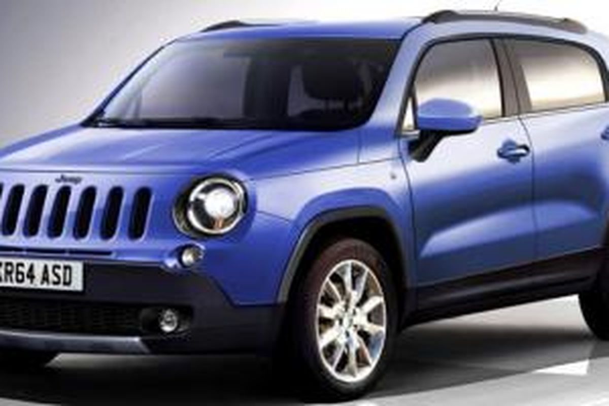 Rekaan digital tampang SUV kompak terbaru dari Jeep, Jeepster.