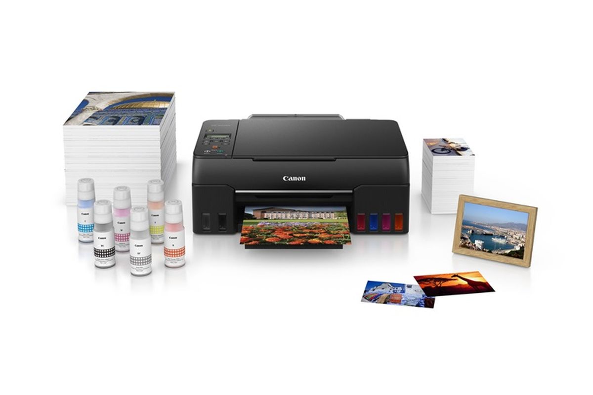 PIXMA MegaTank G570 dan G670 hadir dengan sistem enam warna.