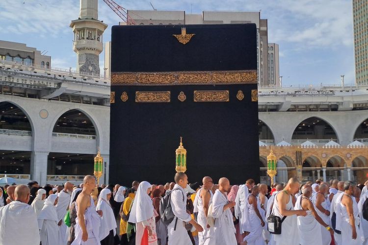 Ilustrasi pelaksanaan ibadah haji.