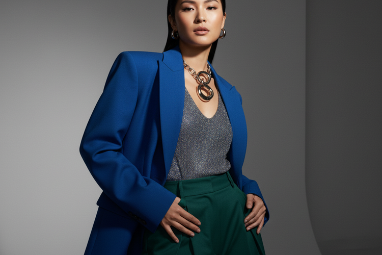 Foto Solo Generated AI Gaya Majalah