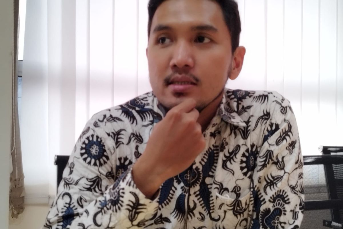Pembimbing Kemasyarakatan (PK) Ahli Pertama Wahyu Widiatmoko saat diwawancarai di Bapas Kelas I Jakarta Pusat, Jumat (25/8/2023).