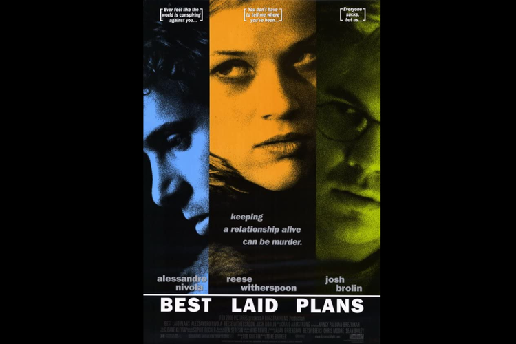 Reese Witherspoon, Josh Brolin, dan Alessandro Nivola dalam film drama kriminal Best Laid Plans (1999).