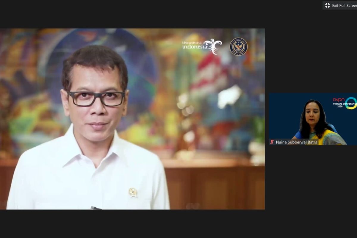 Kemenparekraf Wishnutama dalam rekaman video sambutan, Jumat (12/6/2020) 