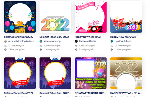 Gambar Happy New Year 2022 dan Link Twibbon Ucapan Tahun Baru