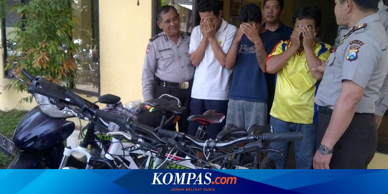 Curi 4 Sepeda Gunung Tiga Pemuda Dibekuk Polisi