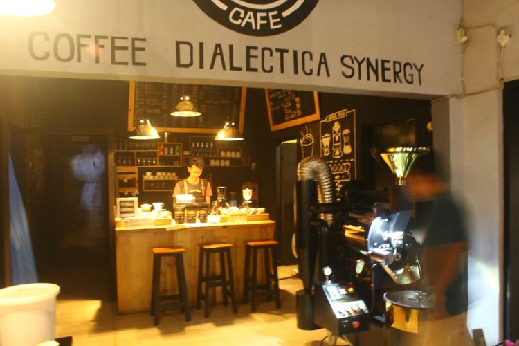 Kafe Dialectica yang ada di Jalan Raya Tlogomas, Kota Malang, pertengahan Maret 2019 lalu