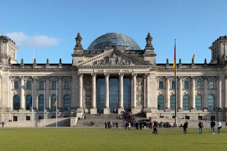 Gedung Reichstag, Berlin.