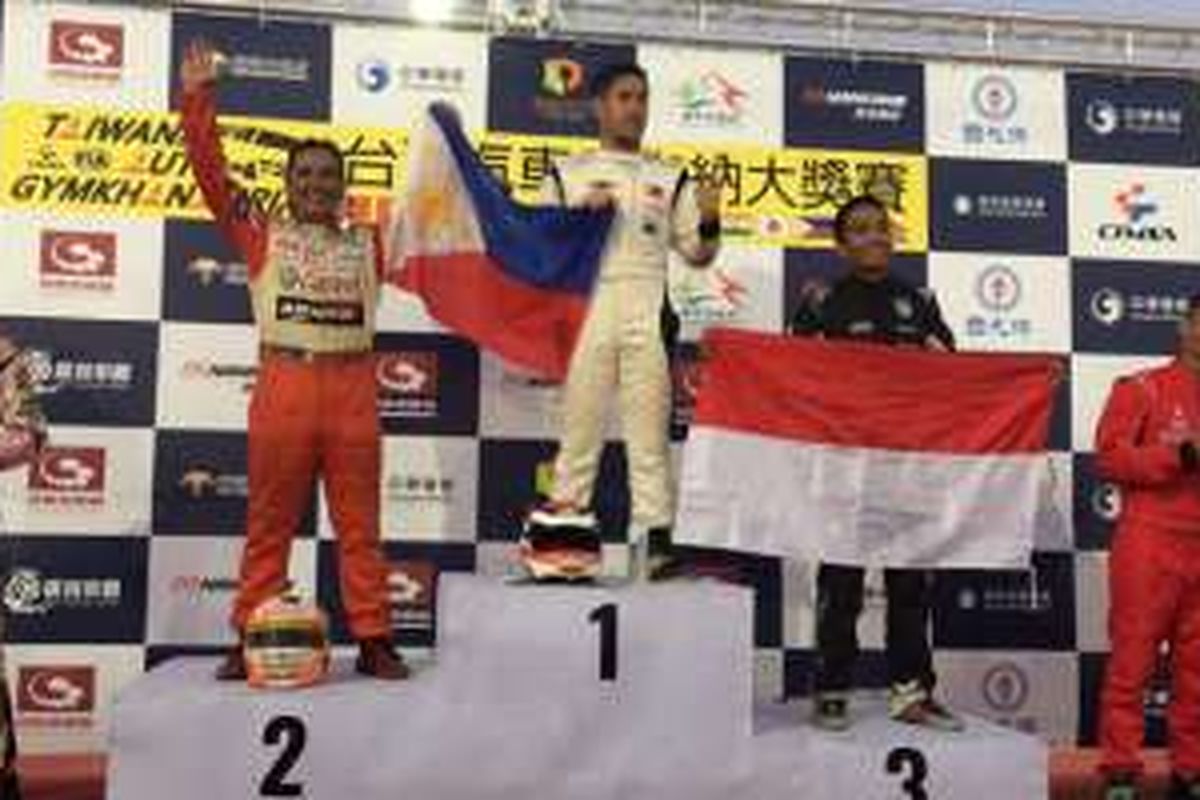 Pebakap muda Indonesia, Demas Agil berhasil mendapatkan peringkat ketiga, di kejuaraan Taiwan Auto Gymkhana Prix 2016.