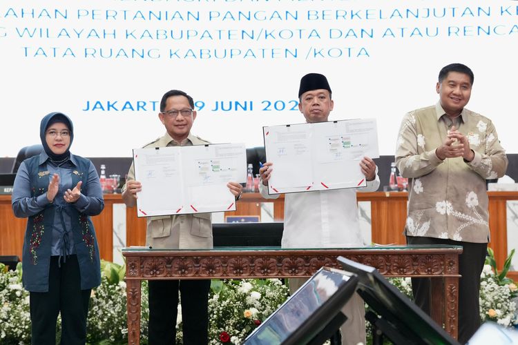 Dukung Swasembada Pangan, Mendagri Teken SEB Integrasi LP2B ke Tata Ruang Daerah
