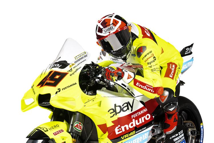 Fabio Di Giannantonio dengan seragam Pertamina Enduro VR46 Racing Team