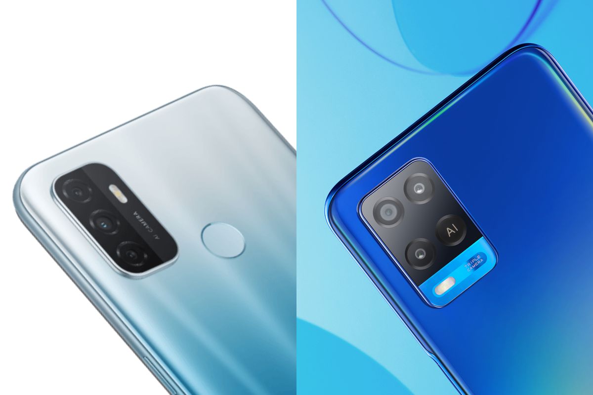 Oppo A53 (kiri) vs Oppo A54 (kanan).